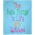 Best Things Quilted  Fleece Blanket 50x60 - Two Chicks Designs