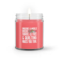 Imagine Quilting Soy Wax Candle - Two Chicks Designs