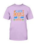 Cats Books Coffee T-Shirt - Two Chicks Designs