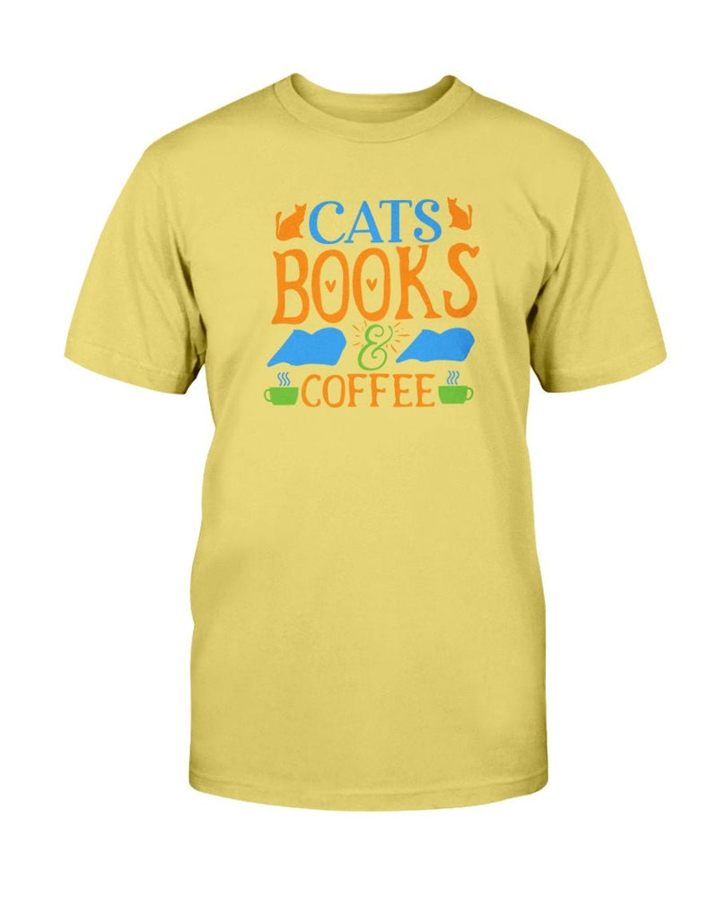 Cats Books Coffee T-Shirt - Two Chicks Designs