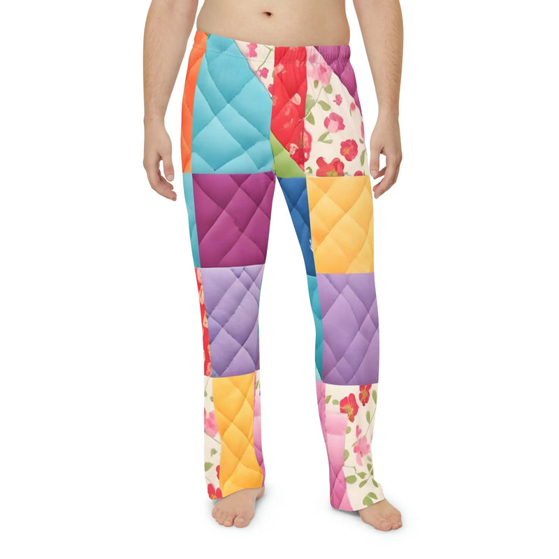 Quilt Print pajama Pants Printify
