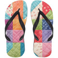 Summer Quilt Flip Flops CustomCat