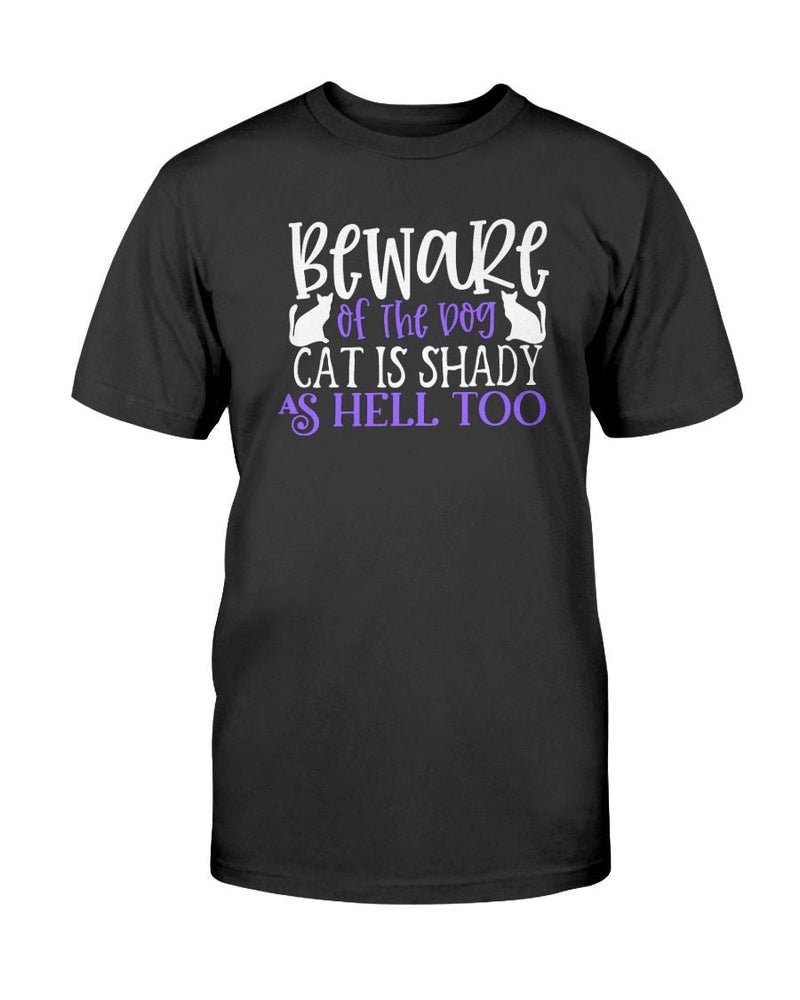 Beware Shady Cat tee - Two Chicks Designs