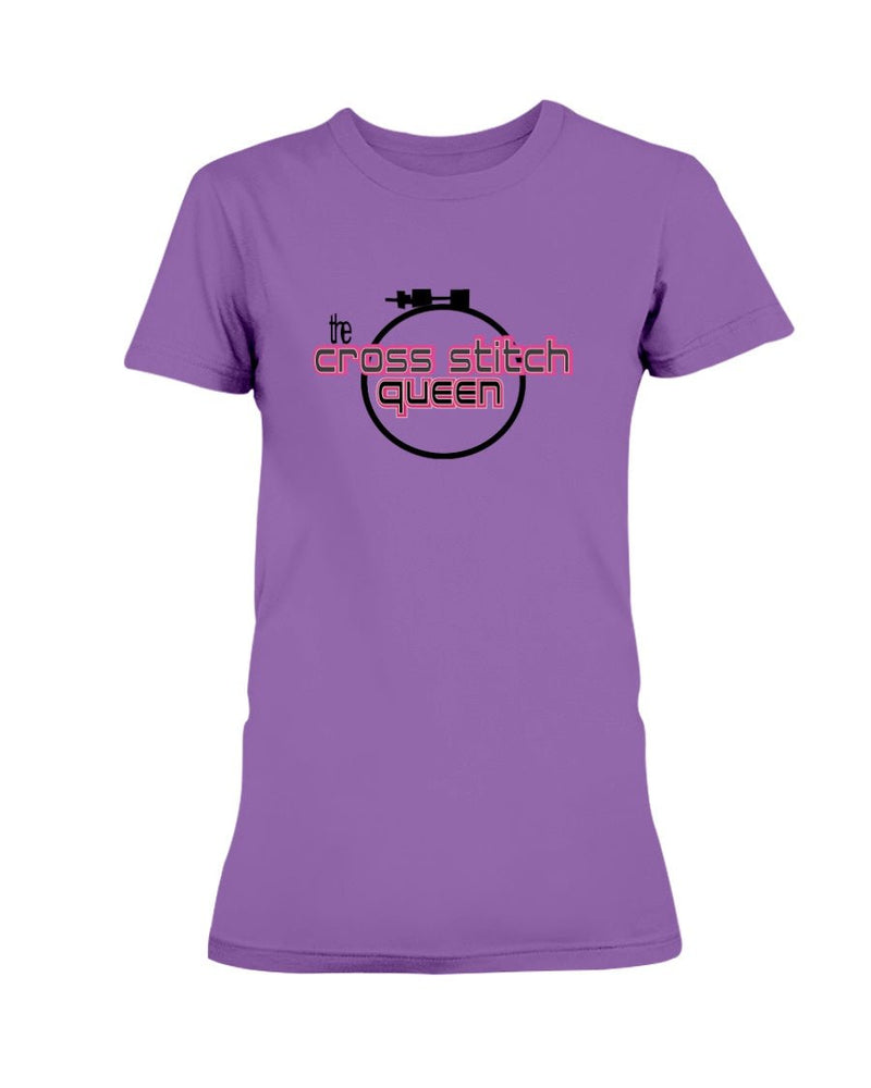 Cross Stitch Queen T-Shirt - Two Chicks Designs