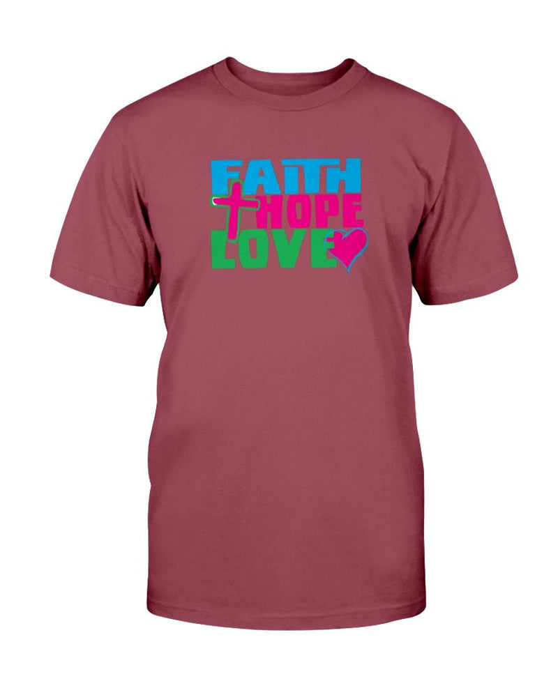 Faith Hope Love Inspire T-Shirt - Two Chicks Designs