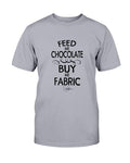 Feed Me Chocolate Quilting T-Shirt - Two Chicks Designs