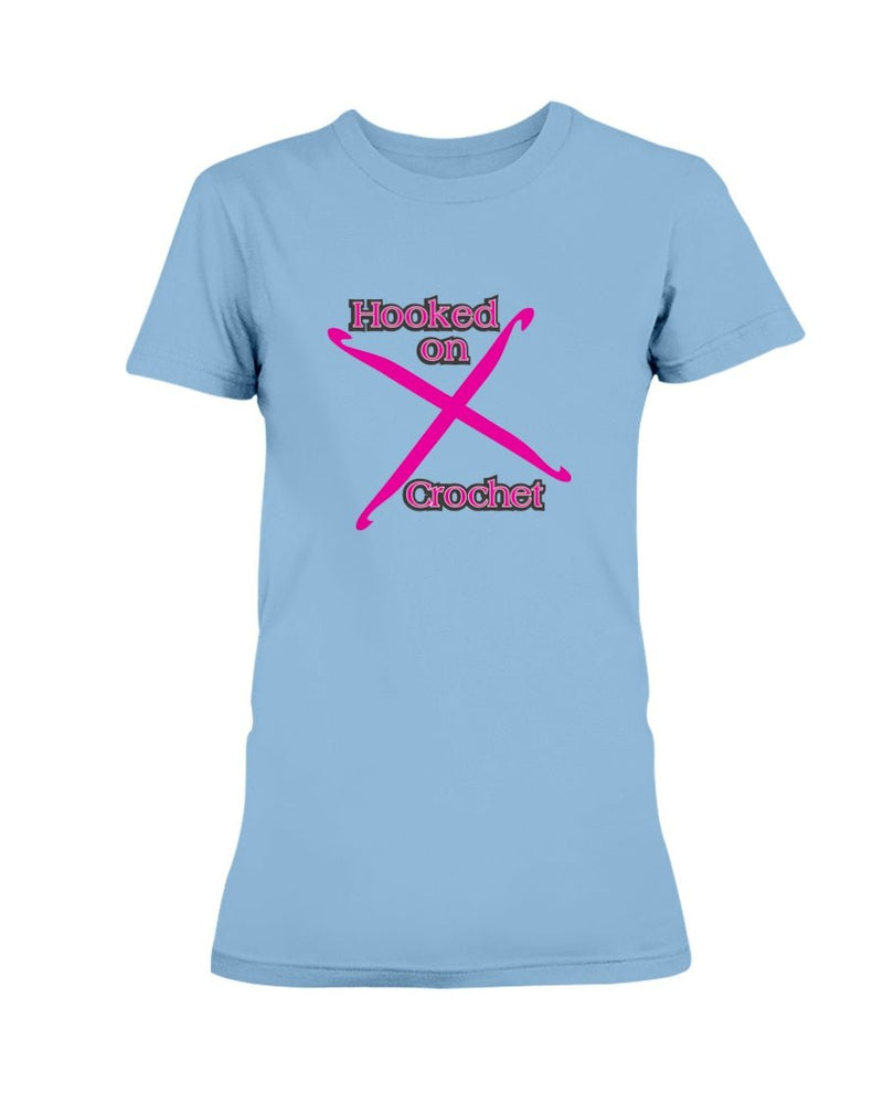 Hooked on Crochet T-Shirt - Two Chicks Designs