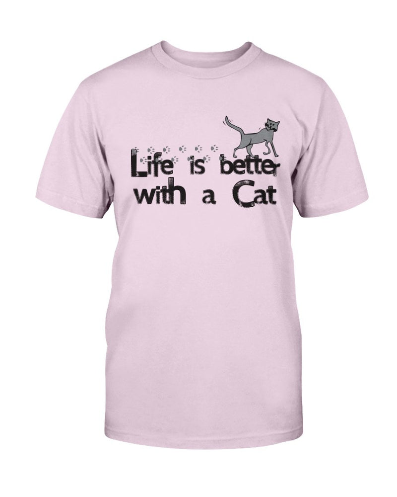 Life Better Cat T-Shirt - Two Chicks Designs