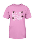 Life Hands You Puppies Dog T-Shirt - Two Chicks Designs