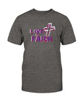 Live By Faith Inspire T-Shirt - Two Chicks Designs