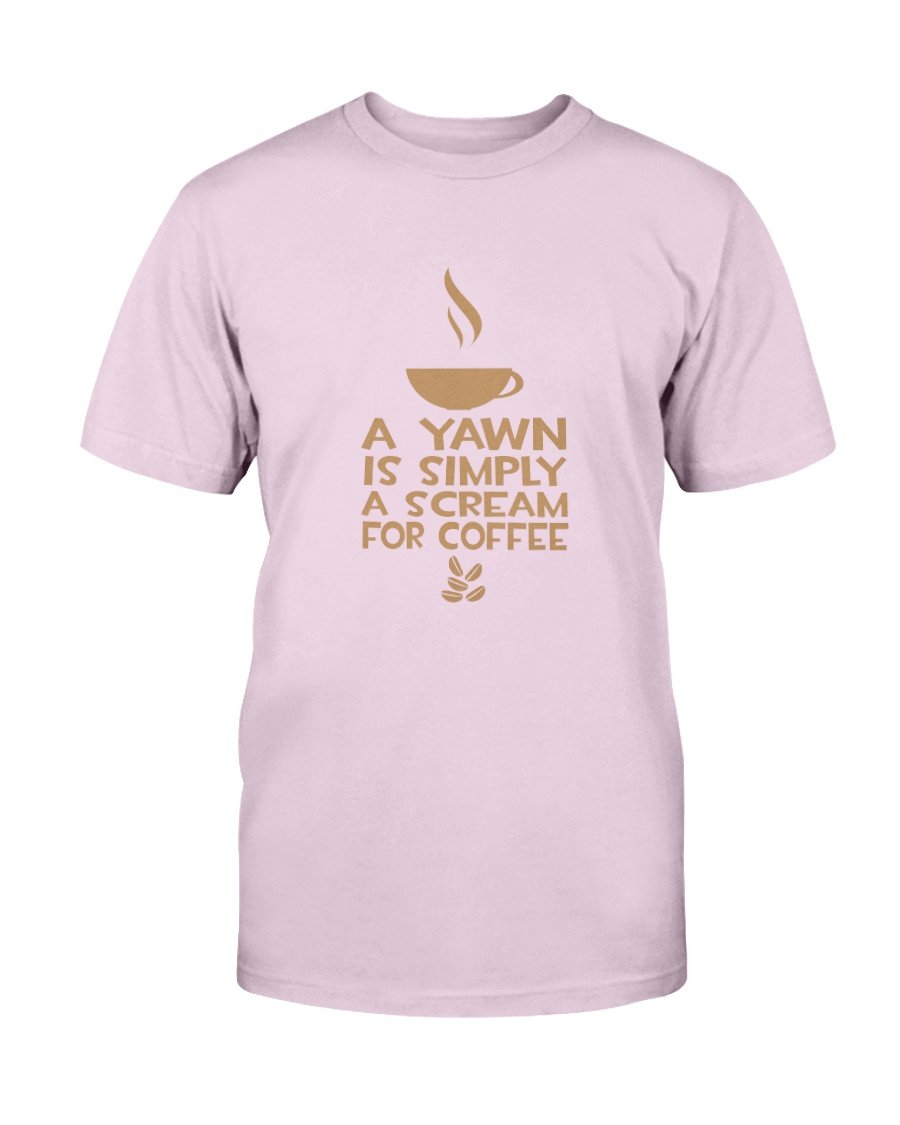 Yawn Coffee Tee - Two Chicks Designs