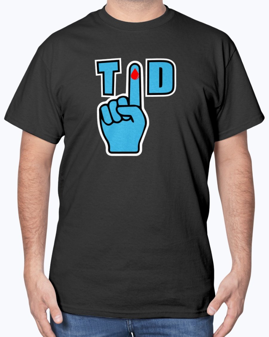 T1D Finger T-Shirt - Two Chicks Designs