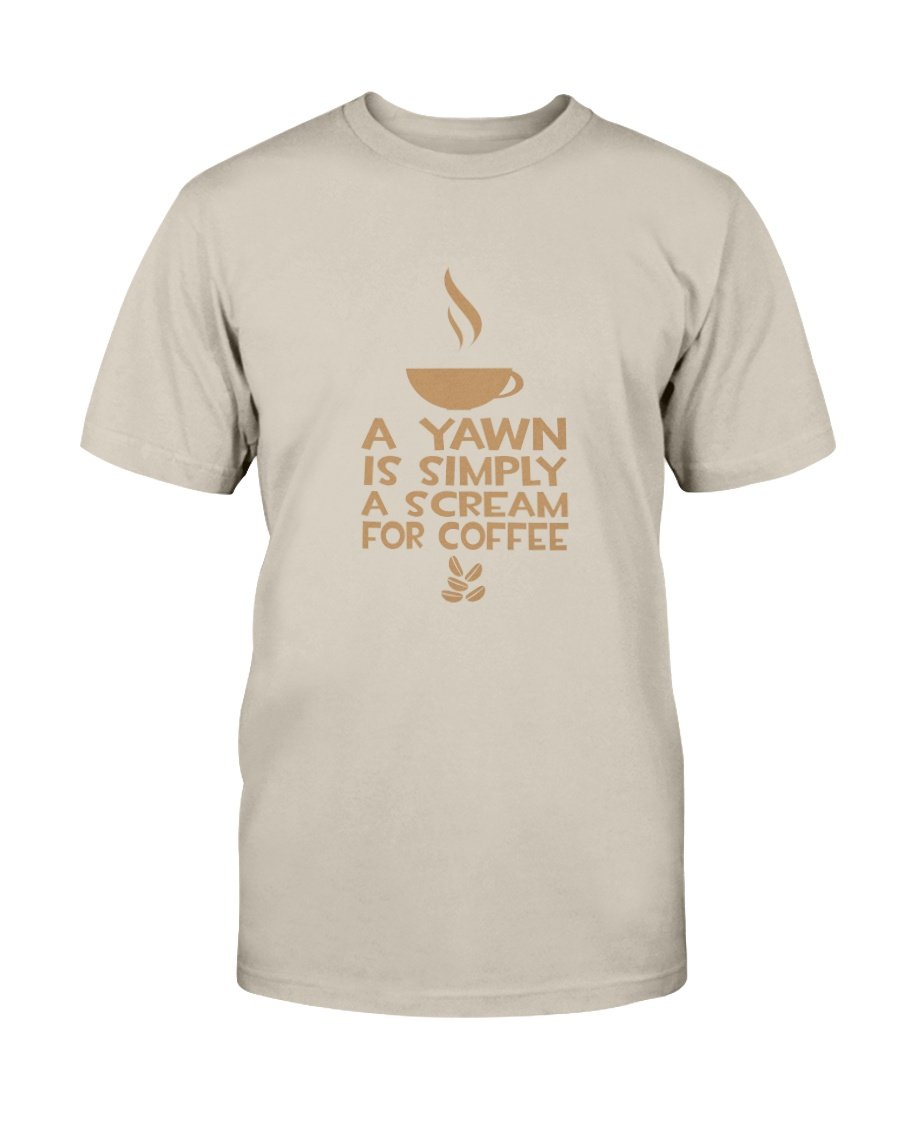 Yawn Coffee Tee - Two Chicks Designs